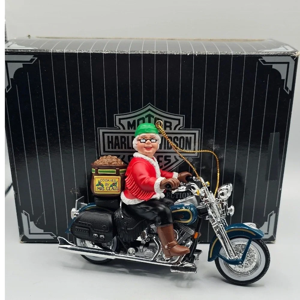 Harley-Davidson Christmas Ornament Lot King Road Leader Pack Queen Highway 3pc